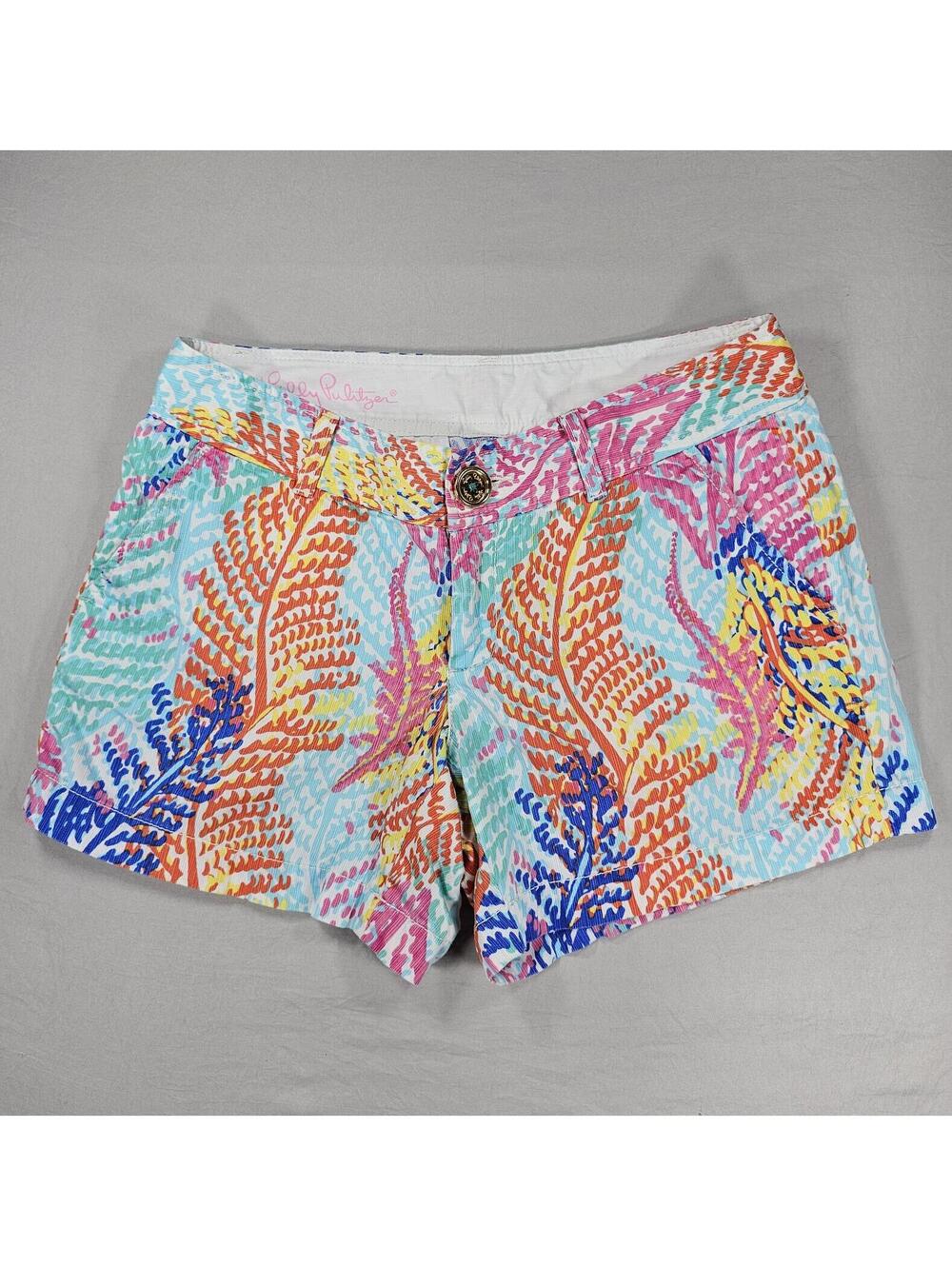 Lilly Pulitzer The Callahan Short in Multicolor Tropical Print. Size 4